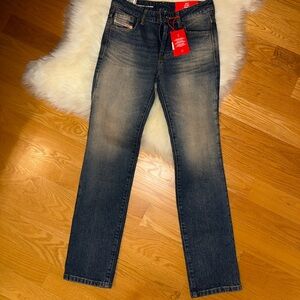 Diesel Women's Dark Blue Straight Leg Jeans